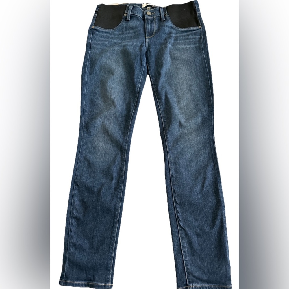 PAIGE VERDUGO ULTRA SKINNY Mid Rise Dark Wash Denim Jeans Sz 28  34x30